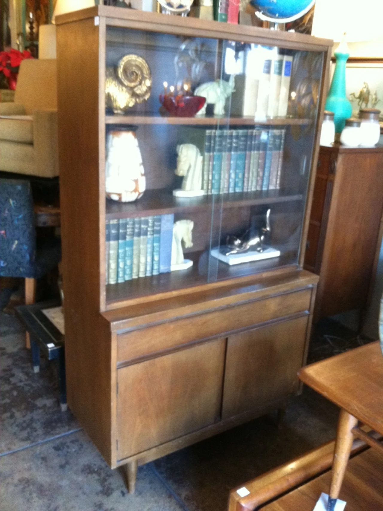Mid century china cabinet deals